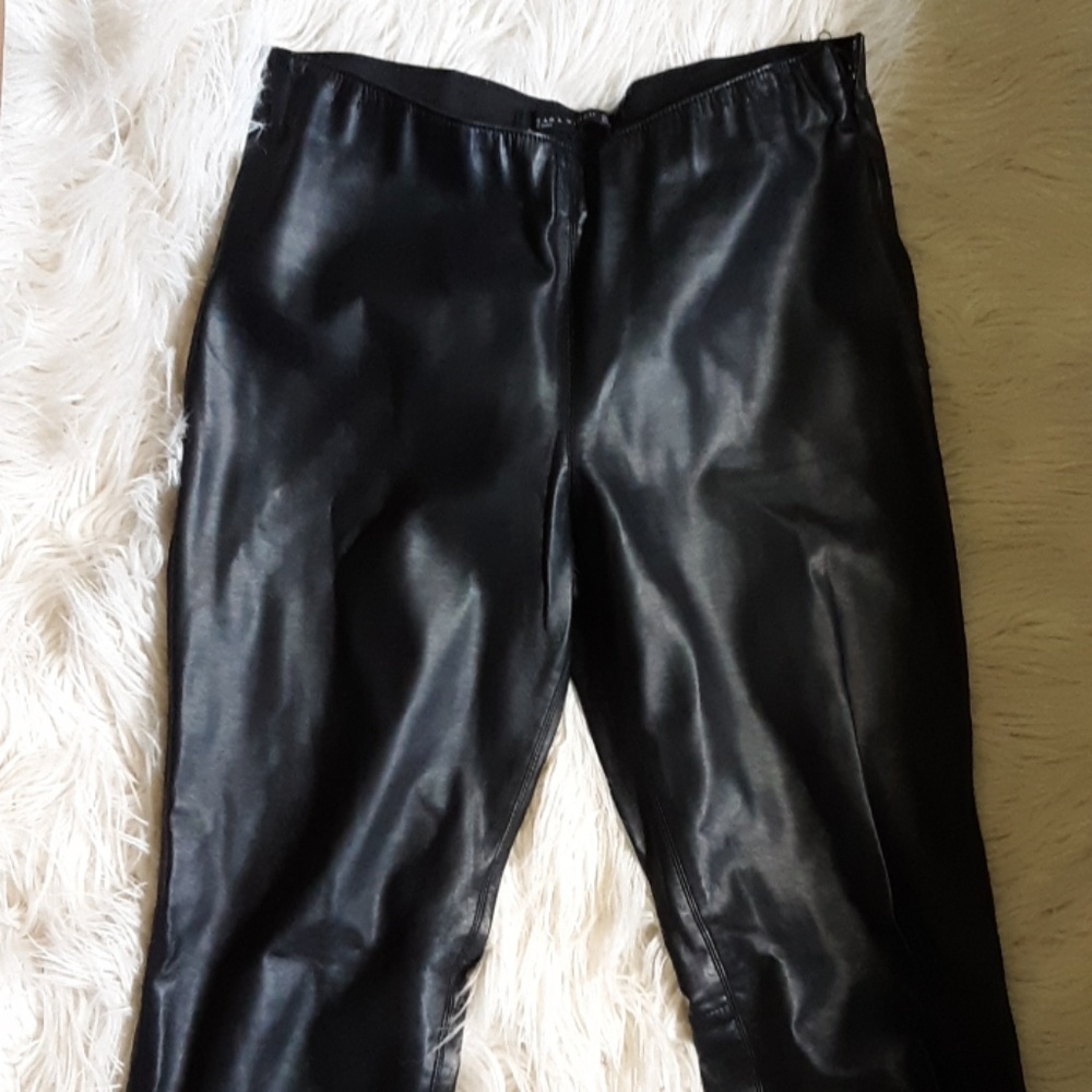Zara faux leather pants